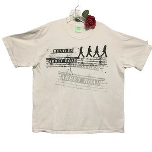 The Beatles Abbey Road 2005 Apple Corp White XL Short sleeve Tee shirt Pre-owned